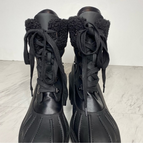 Steve Madden Northern Faux Fur Black Heeled Boot 9M - Picture 9 of 14